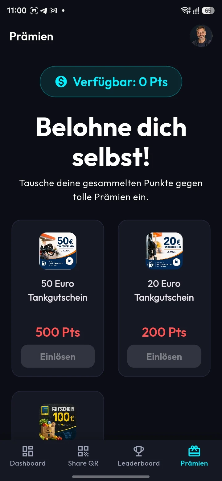 SterneSammler App: Prämien einlösen